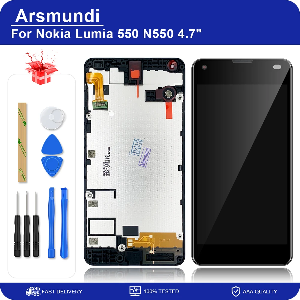 ЖК дисплей для Nokia Lumia 550 N550 4 7 &quotс сенсорным экраном и дигитайзером в сборе с