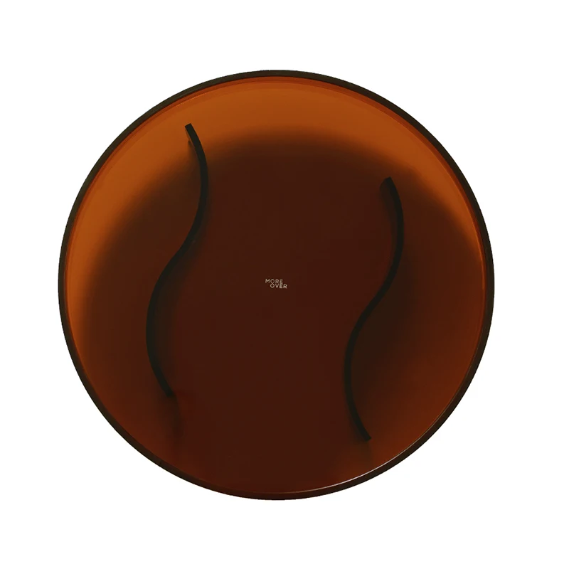 

Ttay Living Room Home Acrylic Round Tray Tea Tray Water Cup Teacup Plate Creative Nordic Style Coffee Perfume Tray