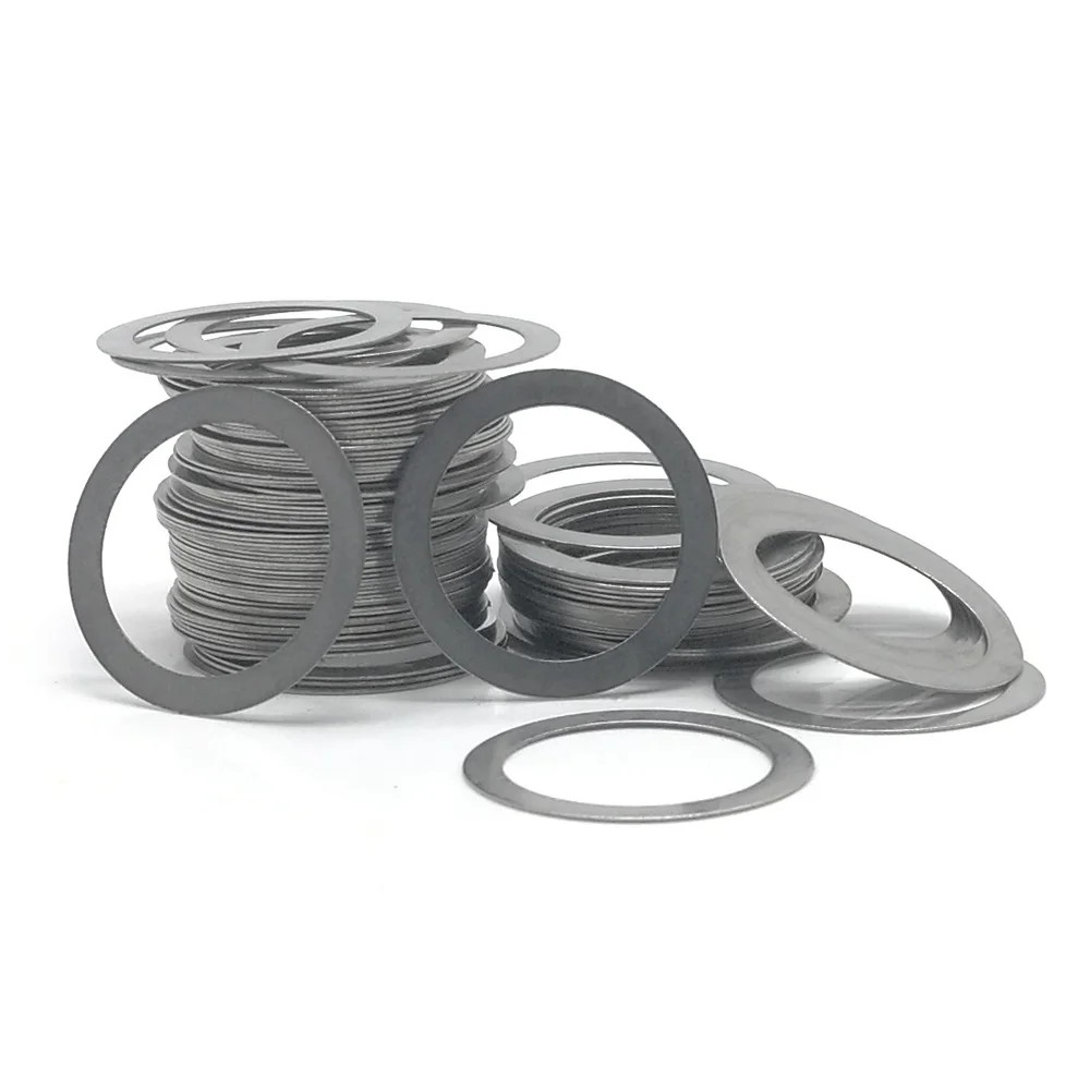 100 шт. плоская шайба из нержавеющей стали ультратонкая прокладка M3 M4 M5 толщина 0 1 2