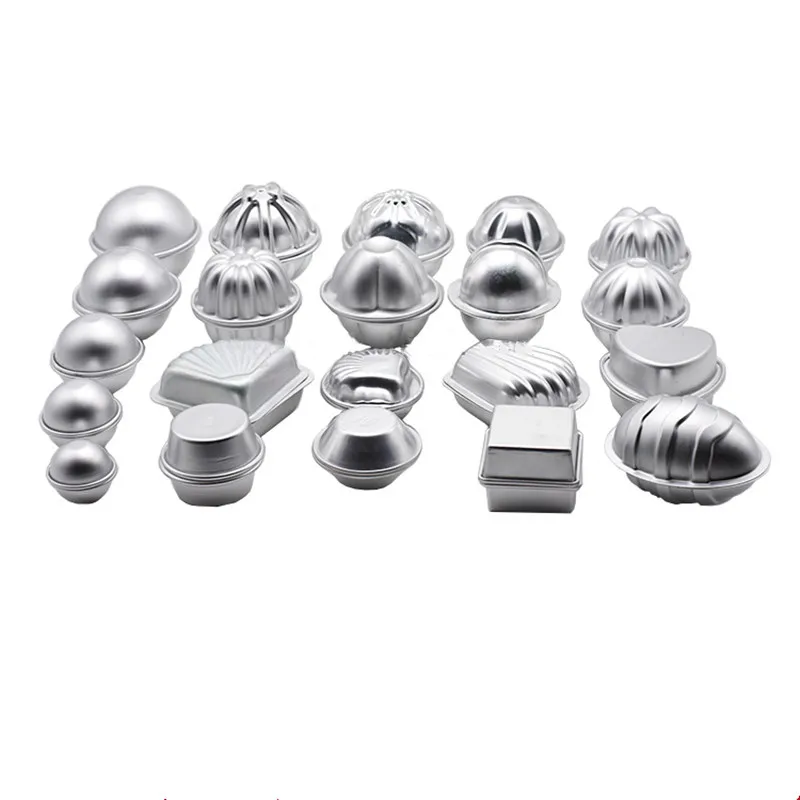 

1Pc Aluminum Alloy Shell Love Heart Bath Bomb Mold Bath Bomb Molds Ball Sphere Cake Baking Pastry Mould