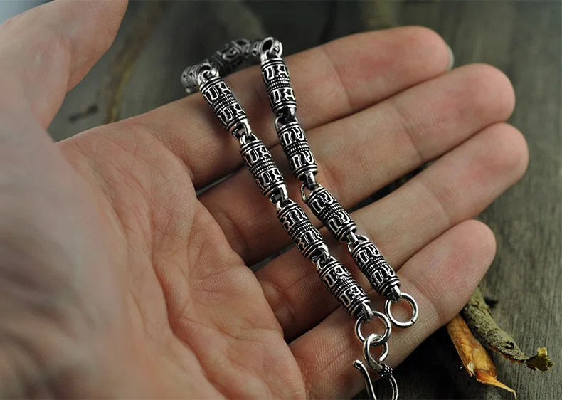 Real 925 Silver Men's Bracelet 5mm chain round Sterling silver For Men S925 Jewelry Gift | Украшения и аксессуары