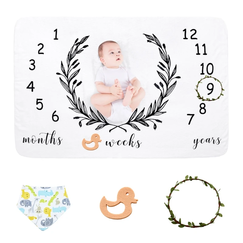 

1 компл. Креативный Фон тканевый ребенок ежемесячная запись рост одеяло Новорожденные подарки новорожденные фотографии реквизит