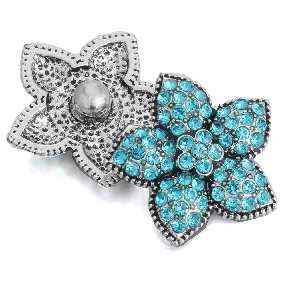 6 шт./лот DIY кристалл звезда оснастки кнопки ювелирные изделия подходят 18 мм