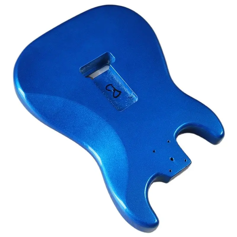 metallic blau pappel holz st elektrische gitarre körper fabrik hergestellt gitarre zubehör gute gitarre barrel 57 cm tasche breite free glo