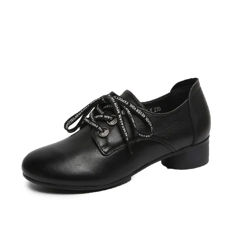 Женская обувь из 100% натуральной кожи модная повседневная красная на шнуровке