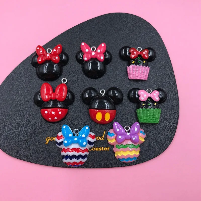 10 шт. лидер продаж Очаровательные Подвески в виде мыши из смолы для сережек