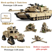 kazi building blocks boys childrens assembling toys military series tanks and armored vehicles adults high difficulty and huge
