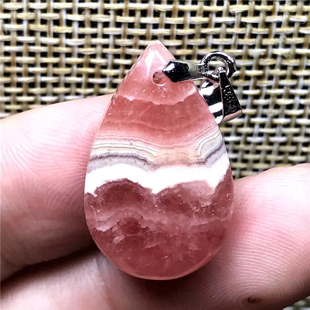 Подвеска из натурального красного родохрозита ювелирные изделия для женщин