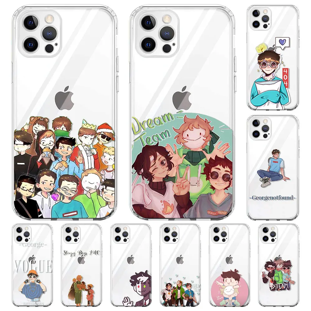 

For iPhone 11 13 12 Pro Max Case 12 Mini XR X XS SE 2020 7 8 6S 6 Plus 5 5S Clear Soft Phone Cover Housing Cartoon Dream Smp