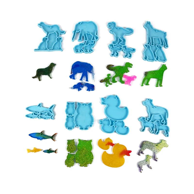 

Animal Modeling Epoxy Resin Keychain Silicone Mold DIY Jewelry Molds for Resin Casting Handicraft Accessories