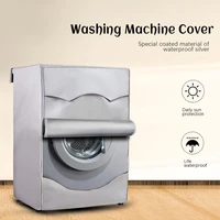 washing machine cover waterproof cover fully automatic drum oxford cloth dryer silver polyester dustproof
