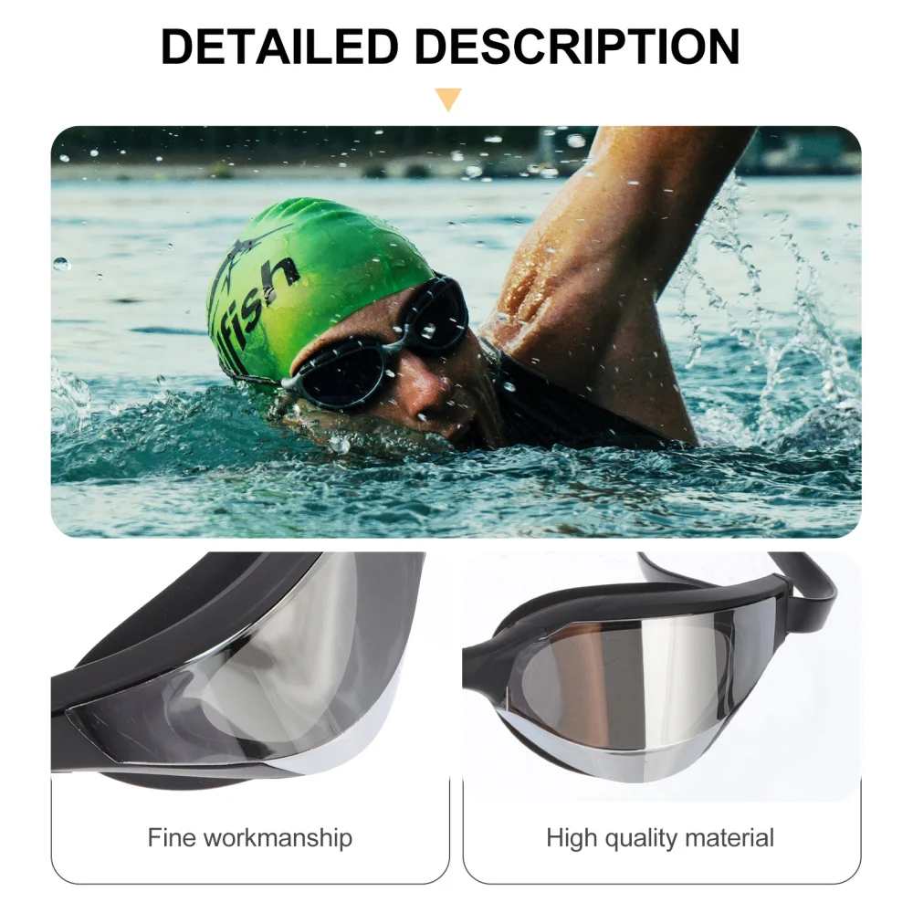 

1 Pair Professional Myopia Swimming Goggles Anti-fog Swim Glasses for Men
