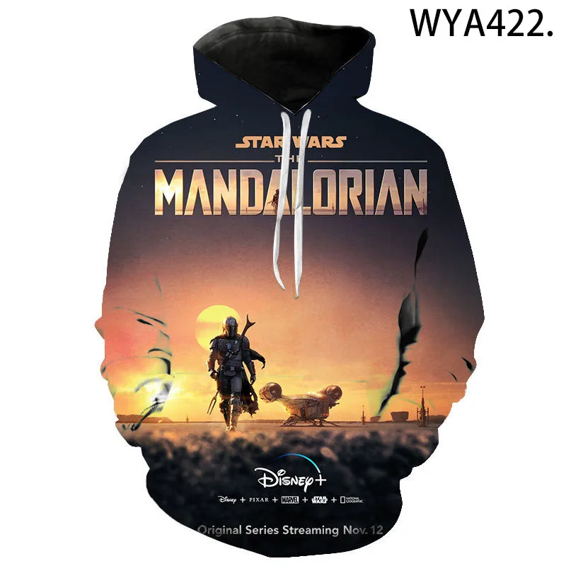 

2020 New Fashion Casual Mandalorian Sweatshirts Men Women Children Hoodies 3D Printed Streetwear Pullover Boy Girl Kids Tops
