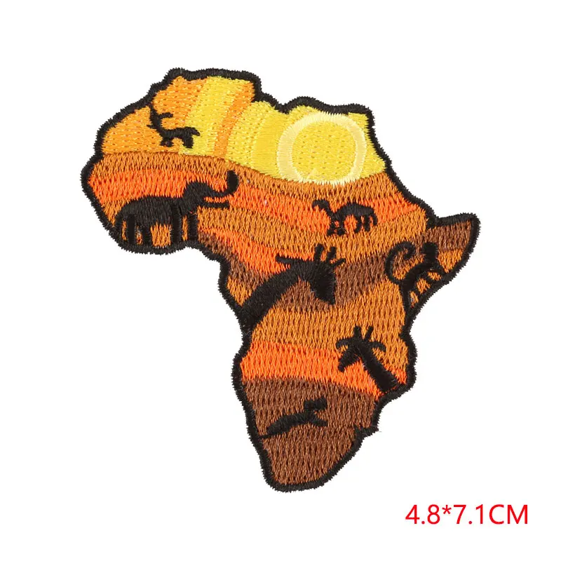 Flag Map Patch Iron on Patches for Clothing Heat Transfer Stripe Sew Sticker Clothes Embroidered Garment DIY G | Дом и сад