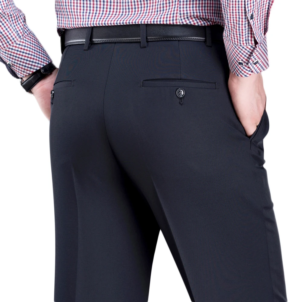 Мужские брюки из шерсти и шелка Mu Yuan Yang плотные классические рабочие двойные