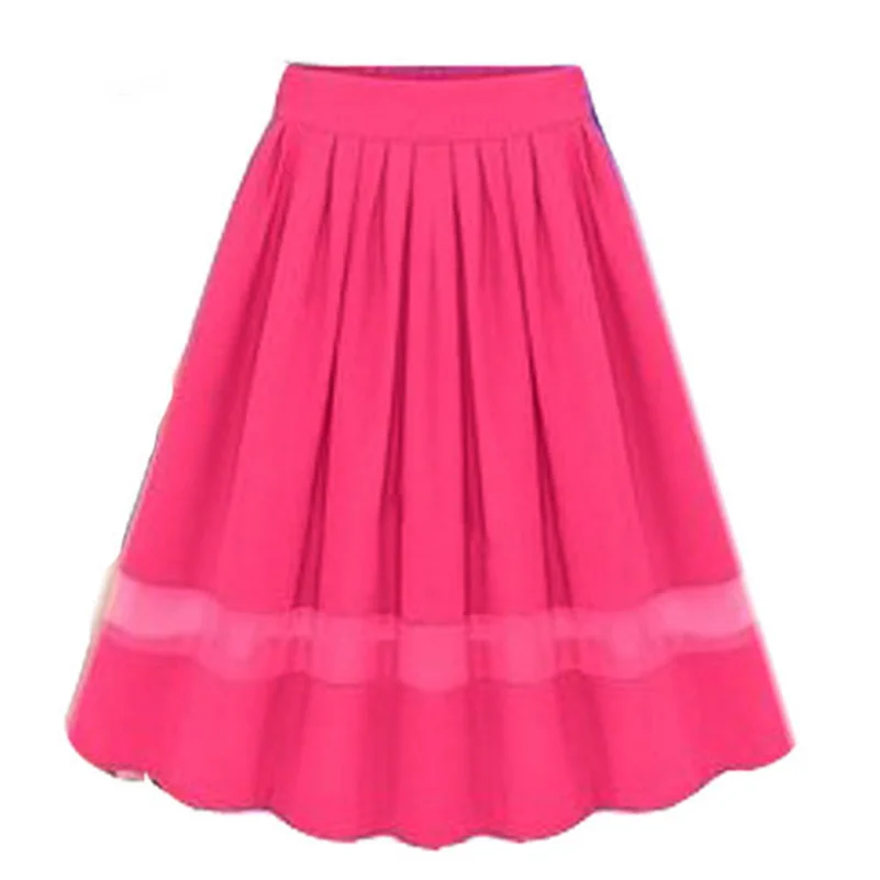 

Waist Skirts Spring Color Casual Style Women Solid 2020 High Plus White Summer Hot Maxi Size female Loose Black Confortabl