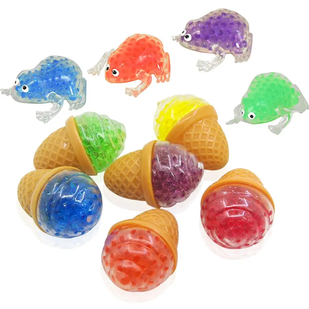 

Шарики для снятия стресса, игрушки, цветное мороженое, сжимающий мяч, игрушка, сжимающая липкая лягушка, игрушка-антистресс, мягкие сжимаемы...