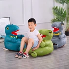 Чехол для детского кресла из хлопка, с мультяшным динозавром, без наполнителя, #38