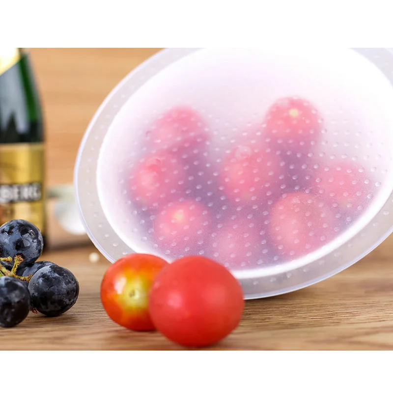 Многоразовая силиконовая обертка эластичная крышка для сохранения свежести