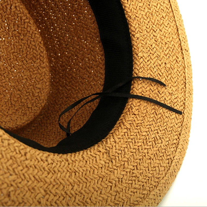 

Fashion Women Summer Sun Cap 2020 New Handmade Flat Top Straw Hat Fashion Girl Ribbon Beach Hat Bone Feminino Gorras