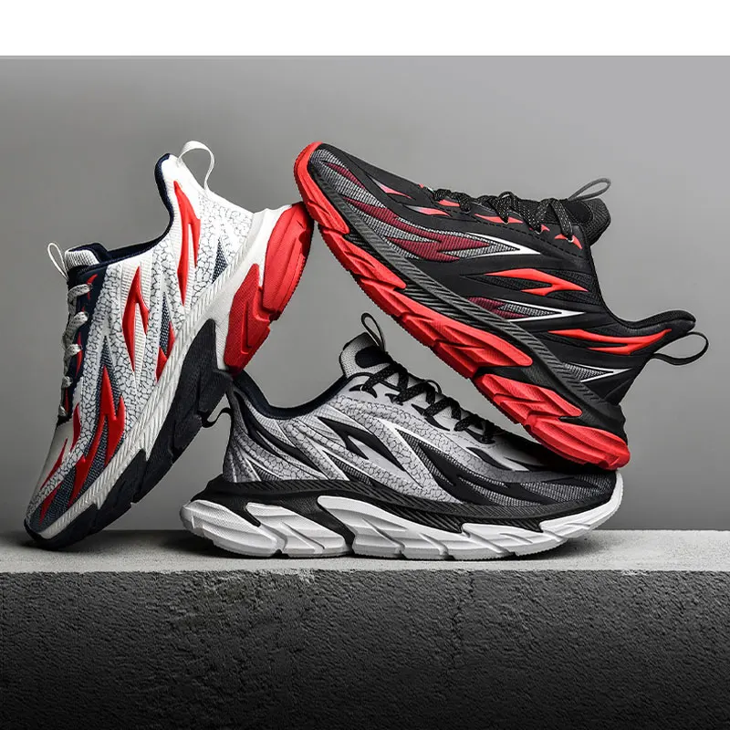 

2022 New Fashion Men's Shoes Fashion Men's Breathable Shoes Sports Running Shoes Outdoor Leisure Jogging Platform Sports Shoes