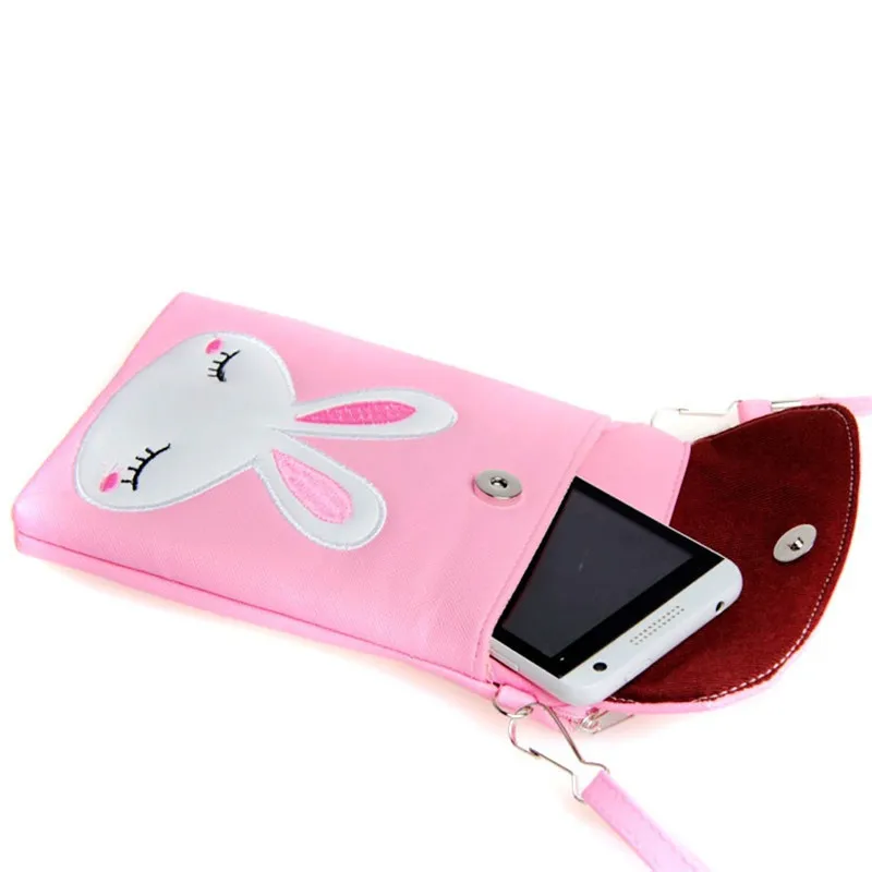 

Cute Cartoom Animal Printing Mobile Phone Bag Sweet Girl Shoulder Bag Soft Female Corssbody Bag Daughter Gift Purse Wallet Pouch