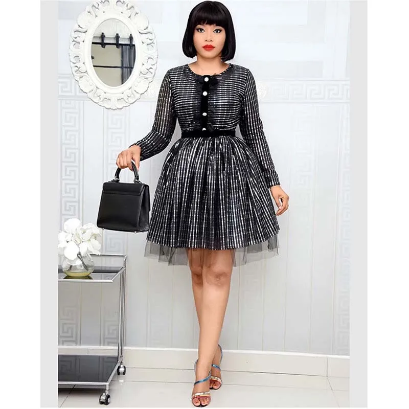 Вечерние платья с блестками для клуба женская одежда в африканском стиле 2020