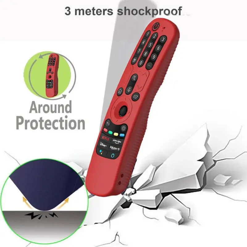 1PCS Smart TV Remote Control Protective Sleeve For LG AN-MR21GC AN-MR21GA AN-MR21N Anti-Drop Silicone Cover Case Dustproof Shell |