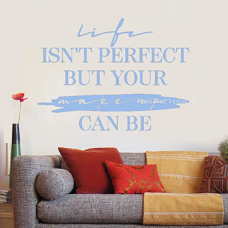 Виниловые Стикеры для салона красоты с вдохновляющими цитатами настенные