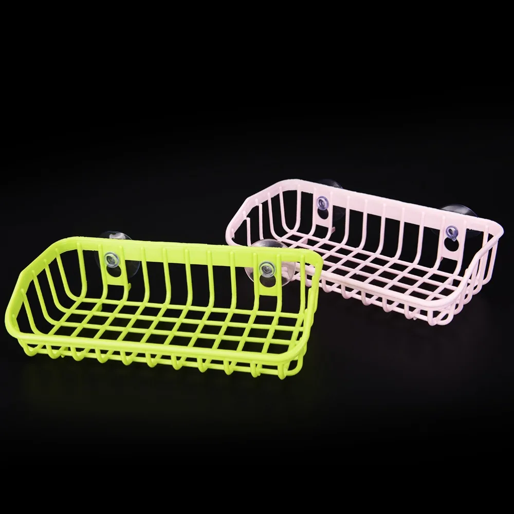 1 шт. кухонный держатель для губки на присоске чашки хранения закрытый сеткой