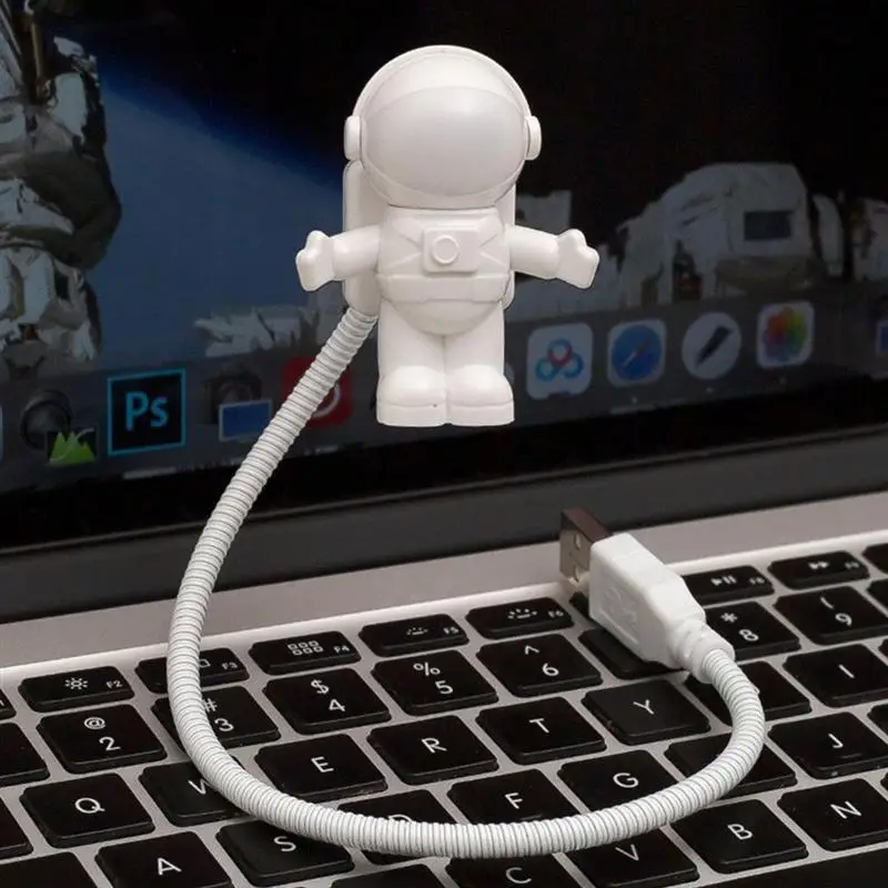 

Креативный космонавт астронавт светодиодный гибкий USB-светильник для ноутбука ПК компьютера