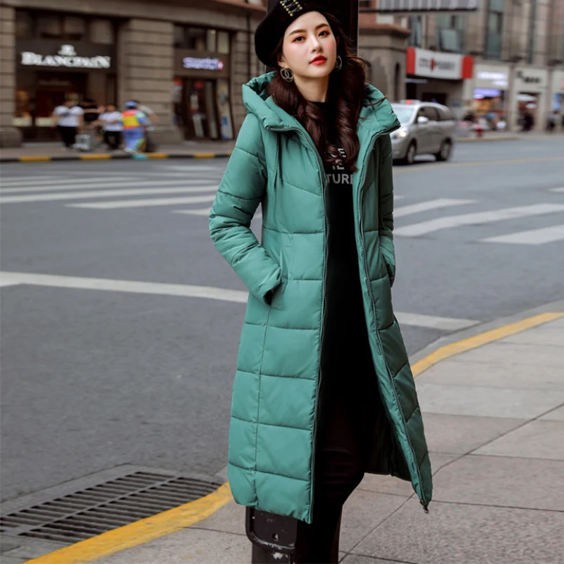 Новый лучший подарок зимние женские длинные пальто и куртки