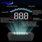 WYING M6S OBD HUD Автомобильный дисплей с крышкой объектива OBD2 двигатель обмин измеритель скорости напряжения воды температуры сигнализации