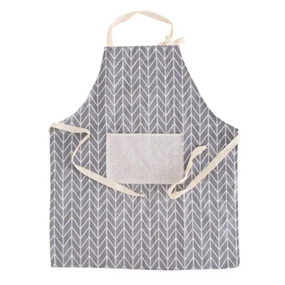 

Modern Simple Style Hot Sale High Quality Cotton Waterproof Women Aprons Adjustable Sleeveless Cooking Work Aprons Kitchen