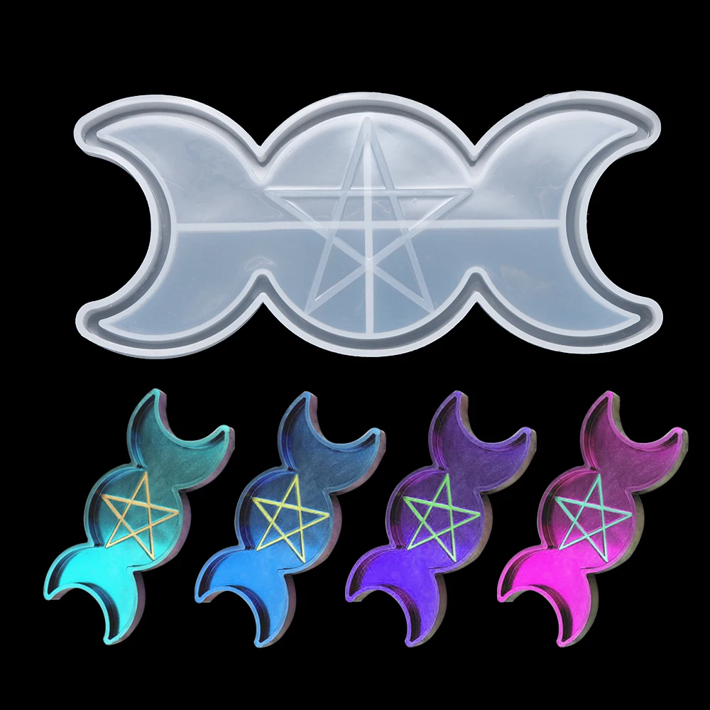 Форма для изготовления украшений ручной работы формочка свечей в форме Луны и