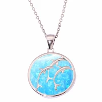 new dolphin fashion pendant necklace for women alloy jewelry wedding vintage necklace birthday gift accessories