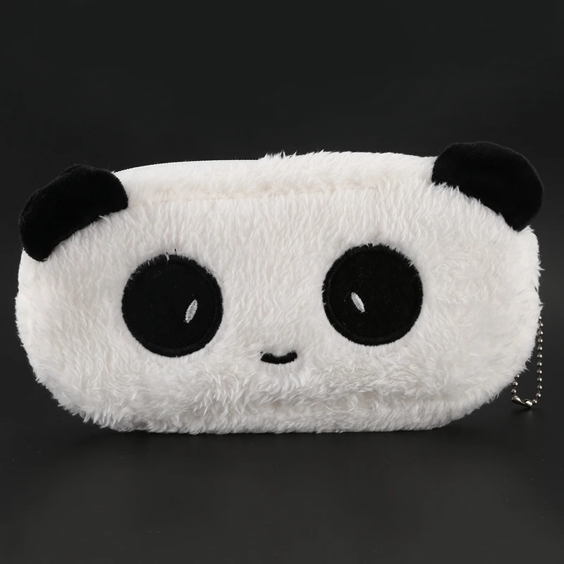 Детский мультяшный чехол-карандаш плюшевая большая сумка для ручки косметичка