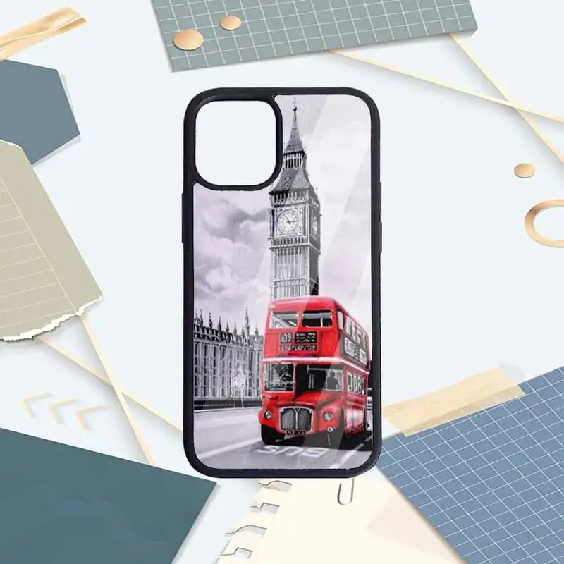 

Flag United Kingdom London Phone Case PC for iPhone 11 12 pro XS MAX 8 7 6 6S Plus X 5S SE 2020 XR Luxury brand shell funda