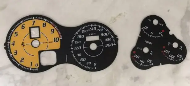 Спортивный Тахометр Ferrari F430 желтый одометр для приборной панели 2005 2009