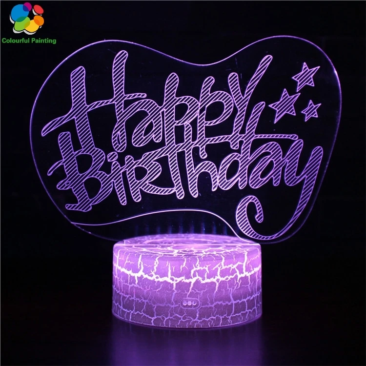 Пульт дистанционного управления любовь сердце подарок 3D свет светодиодный