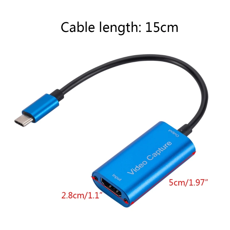 Карта видеозахвата USB 3 0 совместимая с HDMI 1 шт. записывающая коробка для ПК