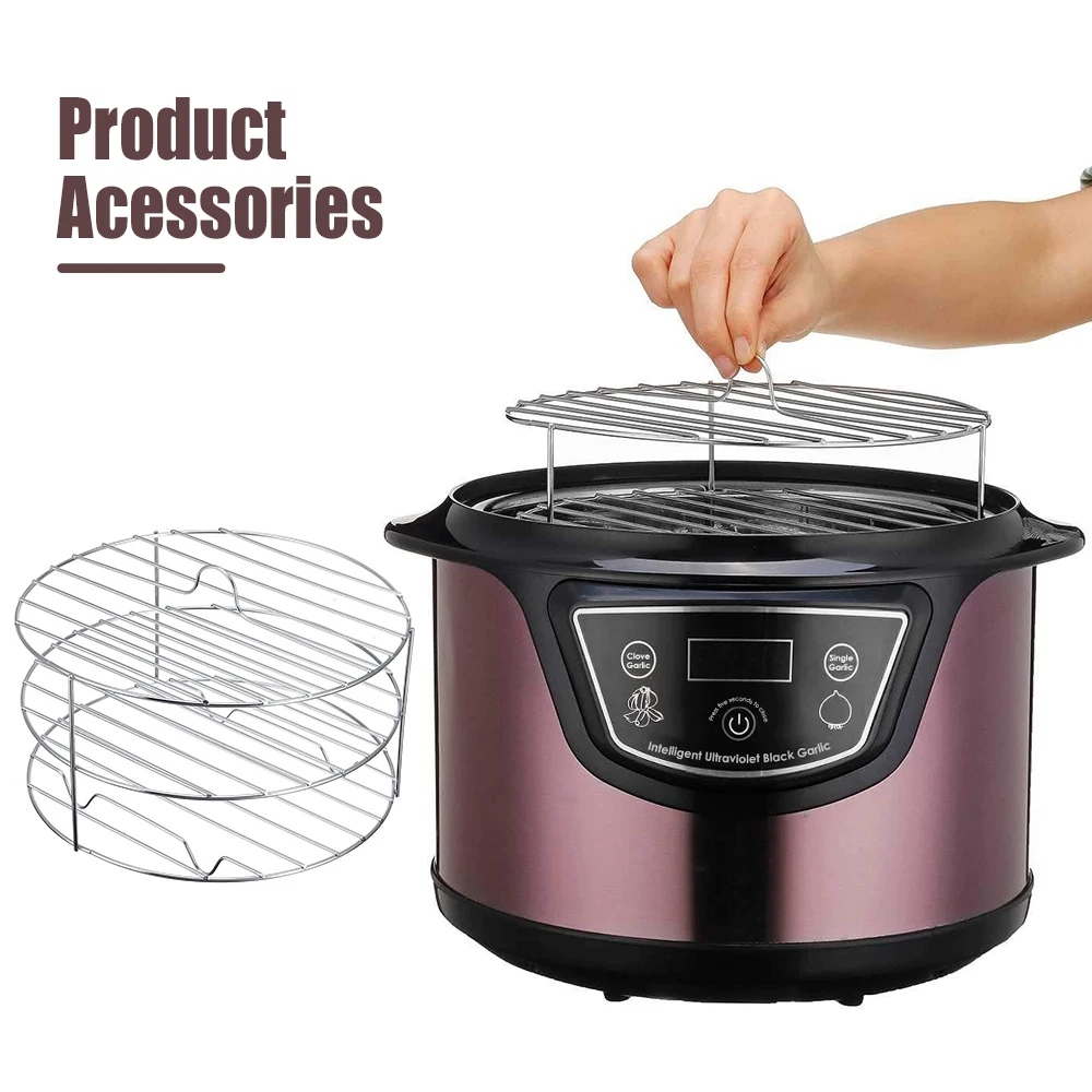 Fermentador de ajo negro de 90W y 6L, dispositivo de fermentador para el hogar, con pantalla Digital, autom&aacute;tico y inteligente-5