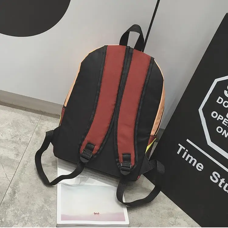 Мягкий ретро рюкзак для сестры Женская ткань Оксфорд геометрический узор