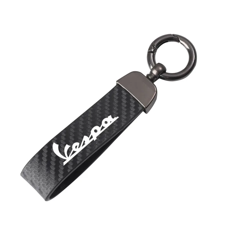 

For Piaggio Vespa Sprint Primavera 50 150 150S 946 GTS GTV LX 60 125 250 300 motorcycle key carbon fiber key ring