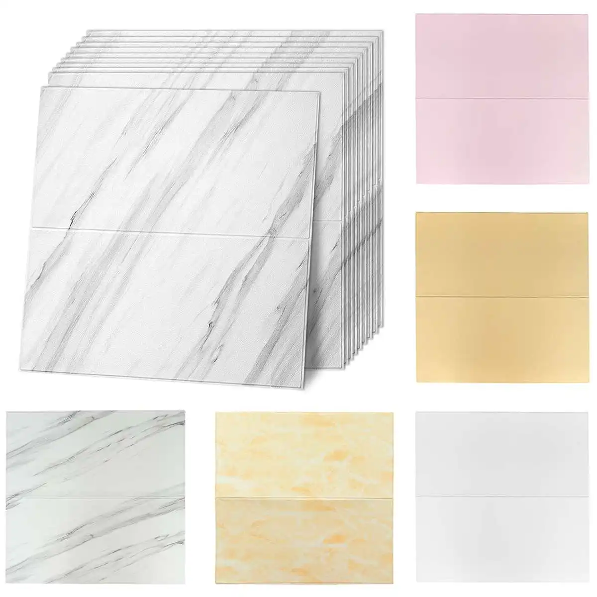 

70cm*70cm Large 3D Wall Stickers Waterproof Self Adhesive Wallpaper Home Decor Foam Panel Wallpaper for Living Room Bedroom