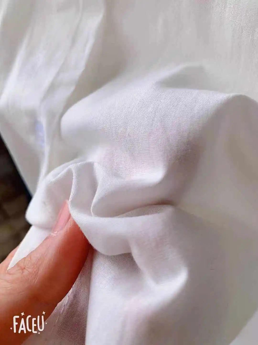 Женская хлопковая блузка с длинными рукавами Повседневная Свободная белая