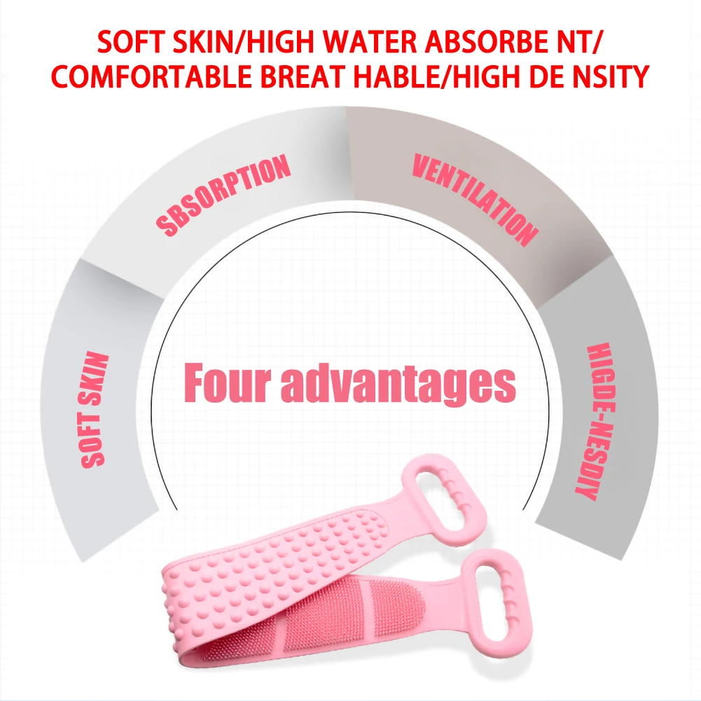 

Magic Cleaning Brushes Silicone Brushes Bath Towels Body Scrub Dry Brushing Bath Shower Silicone Brush Back Brush Bath Belt
