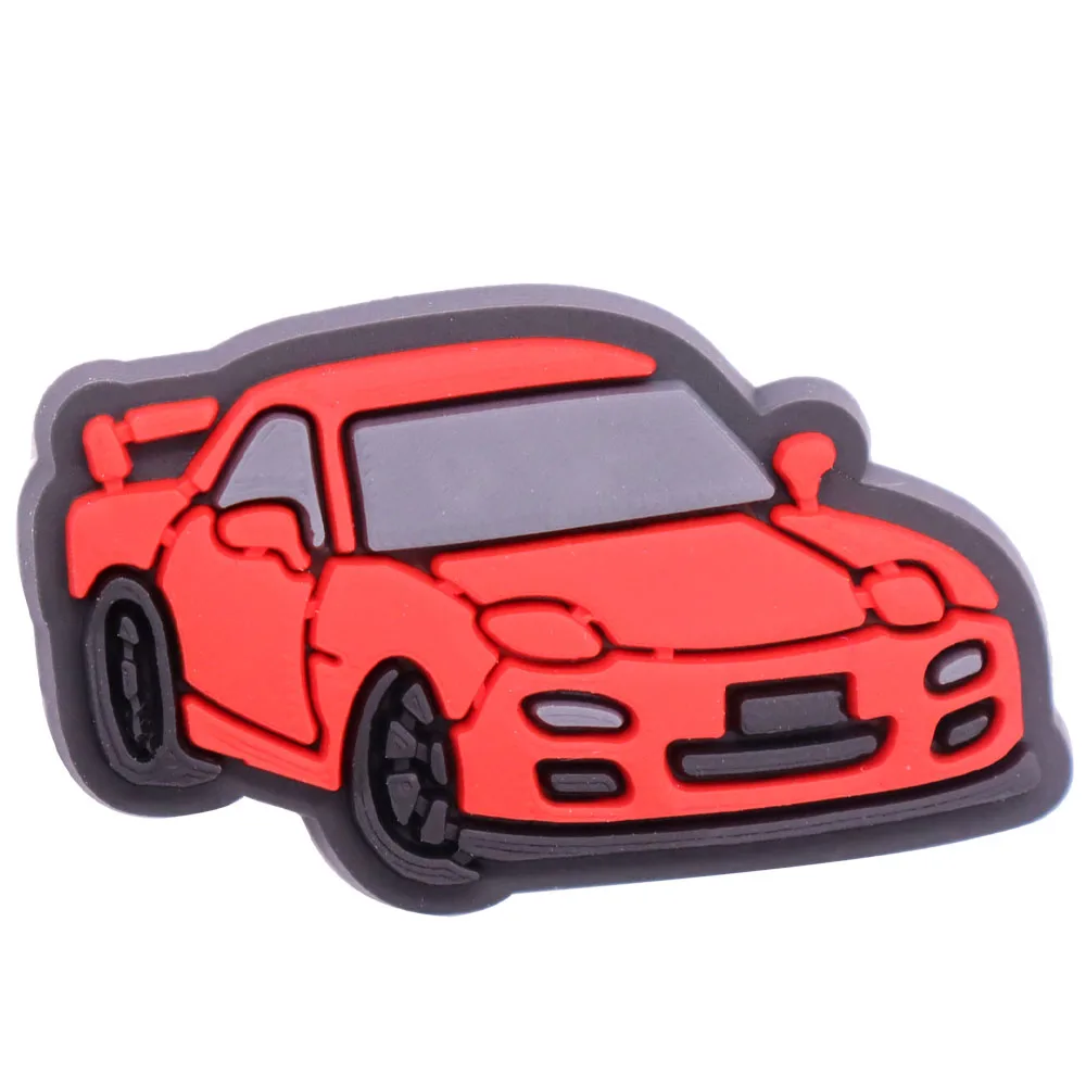 7PCS PVC Kawaii Cartoon Fridge Magnetic Sticker Truck Lorry Sports Car Umbrella Refrigerator Magnets Home Decoration Photo Wall - купить по