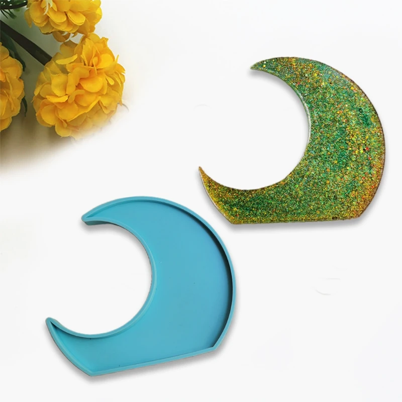 

Moon Decoration Silicone Mold Epoxy Resin Jewelry Mold Resin Casting Pendant Mold Suitable for Diy Resin Crafts