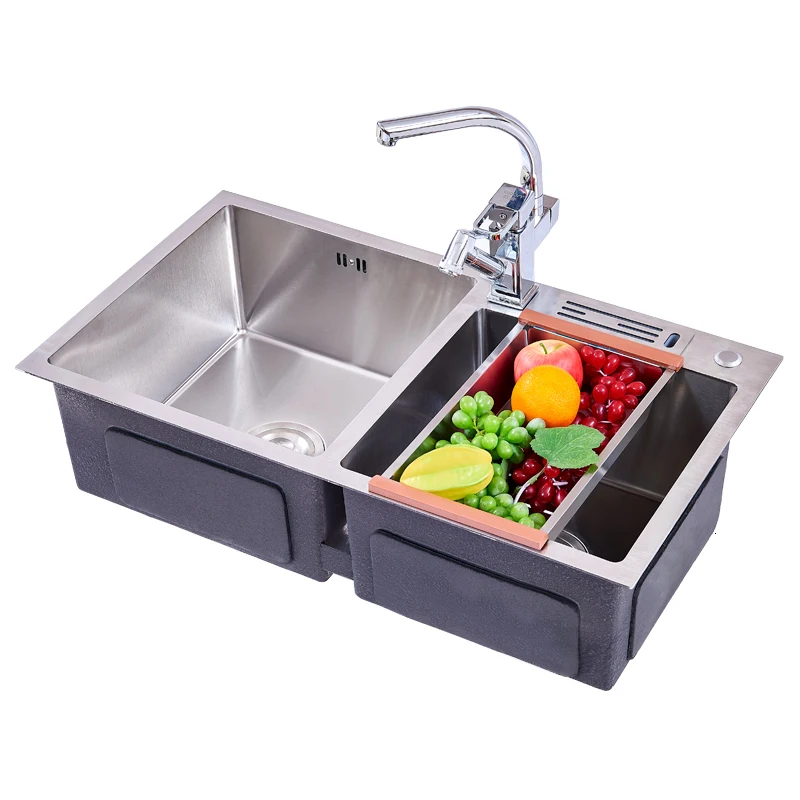 Изысканные De кран Umywalka Inox Evier Lavello Zlewozmywak Ze Stali Nierdzewnej Куба Fregadero умывальник Pia Cozinha